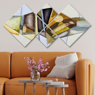 4 Parçalı Mdf Tablo
