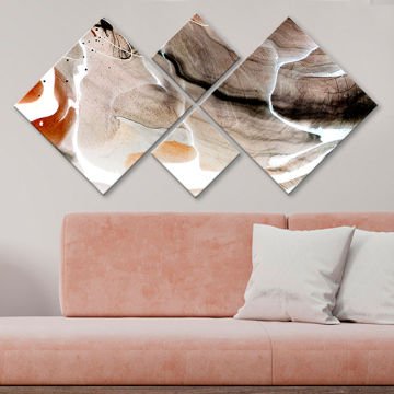 4 Parçalı Mdf Tablo
