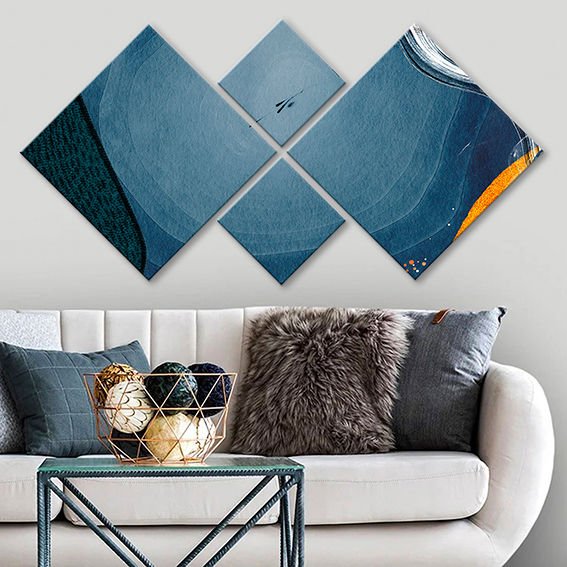 4 Parçalı Mdf Tablo