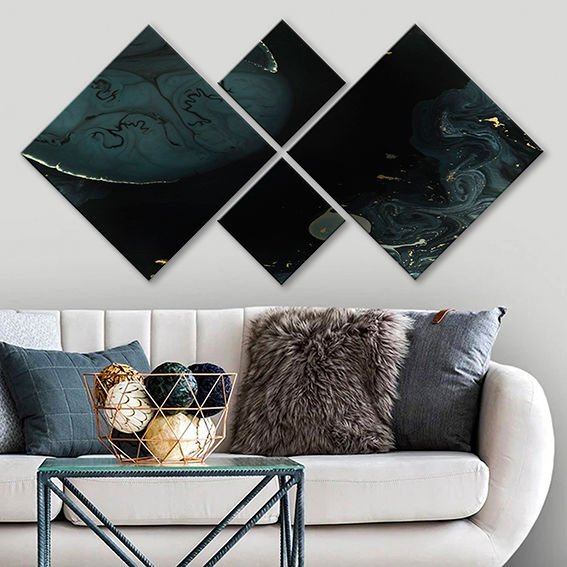 4 Parçalı Mdf Tablo