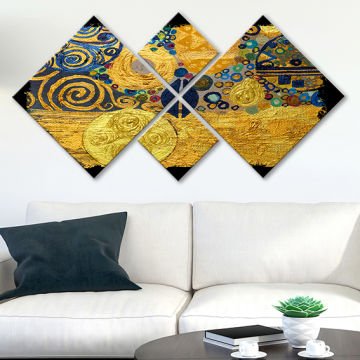 4 Parçalı Mdf Tablo