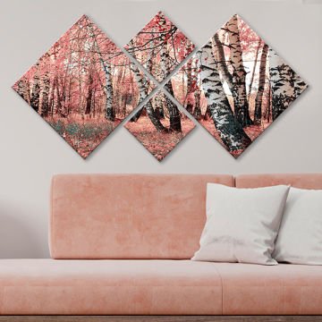 4 Parçalı Mdf Tablo