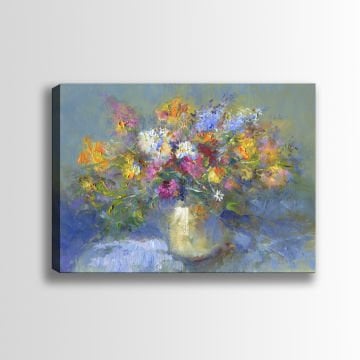 Çiçekli Kanvas Tablo