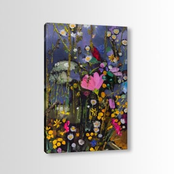 Kanvas Çiçekli Tablo