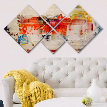 4 Parçalı Mdf Tablo