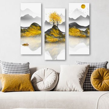 3 Parçalı Mdf Tablo