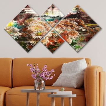 4 Parçalı Mdf Tablo