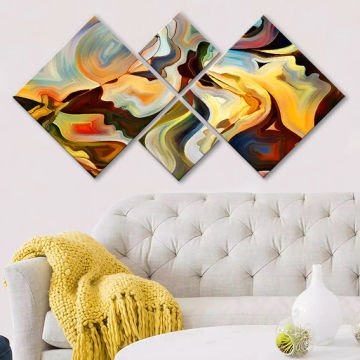 4 Parçalı Mdf Tablo