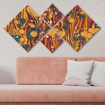 4 Parçalı Mdf Tablo