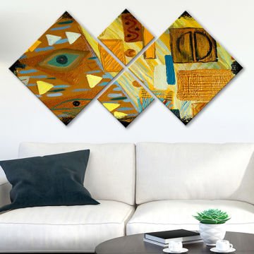 4 Parçalı Mdf Tablo