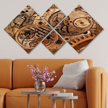4 Parçalı Mdf Tablo
