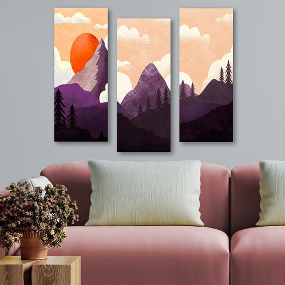 3 Parçalı Mdf Tablolar