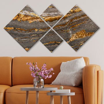 4 Parçalı Mdf Tablo