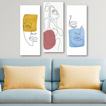 3 Parçalı Mdf Tablolar