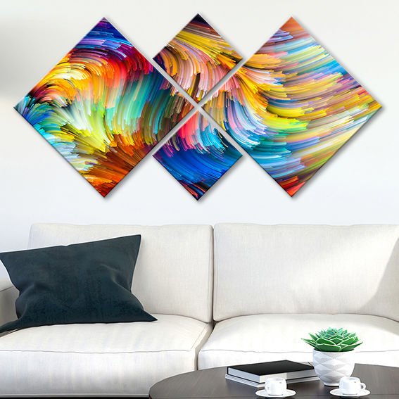 4 Parçalı Mdf Tablo