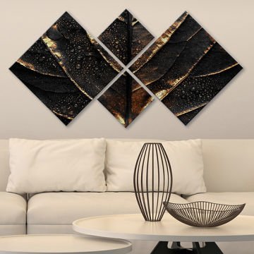4 Parçalı Mdf Tablo
