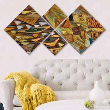 4 Parçalı Mdf Tablo