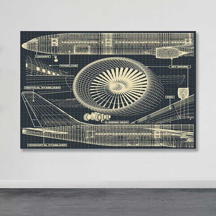 Dev Boyut Kanvas Tablo