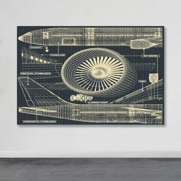 Dev Boyut Kanvas Tablo