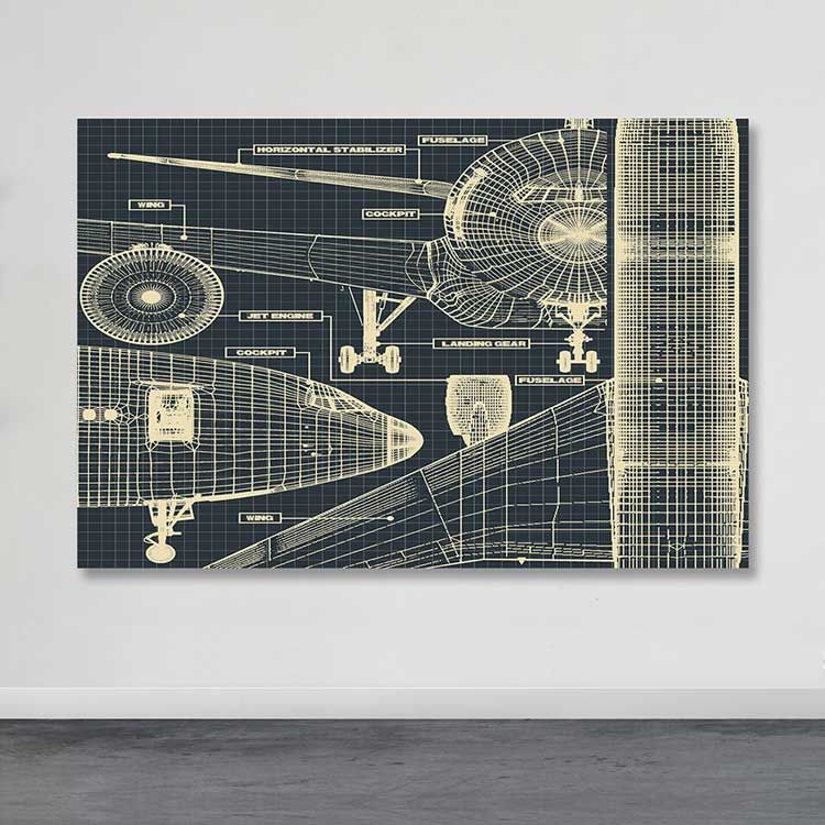 Dev Boyut Kanvas Tablo