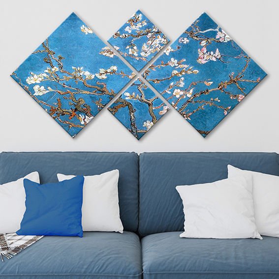 4 Parçalı Mdf Tablo