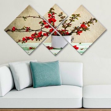 4 Parçalı Mdf Tablo