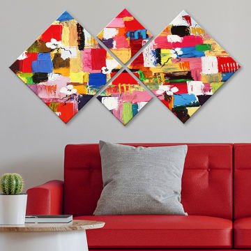 4 Parçalı Mdf Tablo
