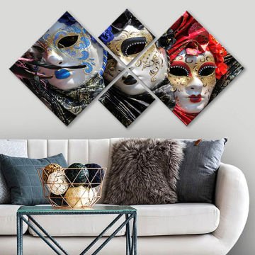 4 Parçalı Mdf Tablo