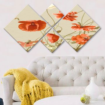4 Parçalı Mdf Tablo