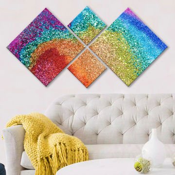 4 Parçalı Mdf Tablo