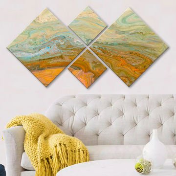 4 Parçalı Mdf Tablo