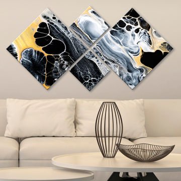 4 Parçalı Mdf Tablo