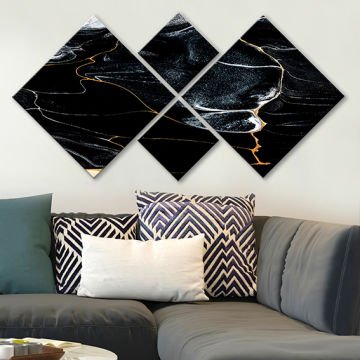 4 Parçalı Mdf Tablo