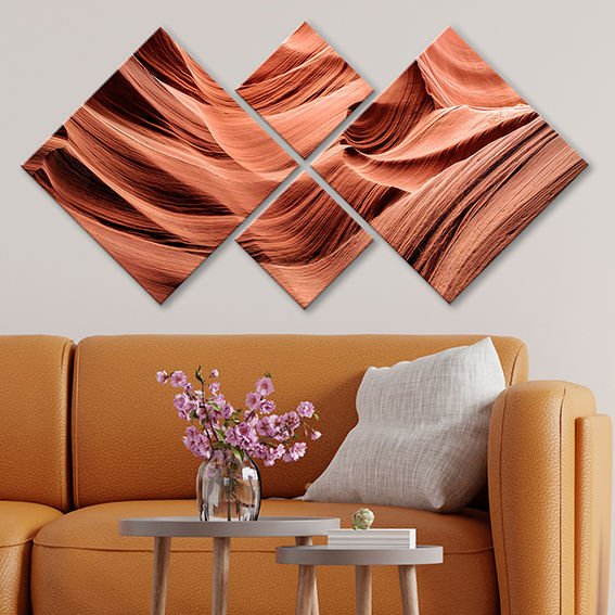 4 Parçalı Mdf Tablo