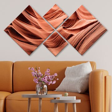 4 Parçalı Mdf Tablo