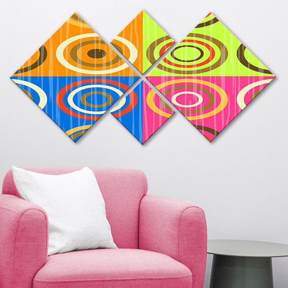4 Parçalı Mdf Tablo