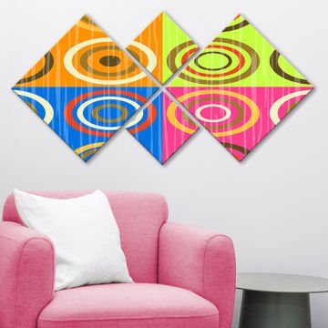 4 Parçalı Mdf Tablo