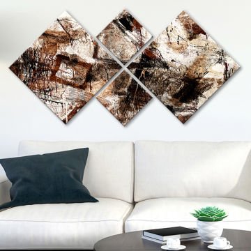 4 Parçalı Mdf Tablo