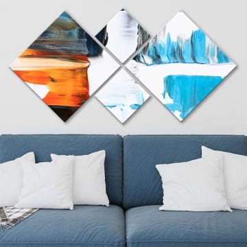 4 Parçalı Mdf Tablo
