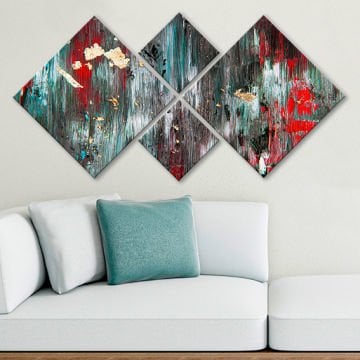 4 Parçalı Mdf Tablo