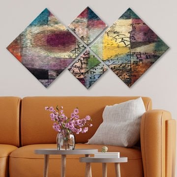4 Parçalı Mdf Tablo