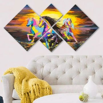 4 Parçalı Mdf Tablo