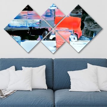 4 Parçalı Mdf Tablo