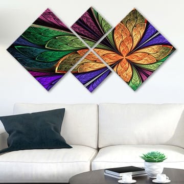 4 Parçalı Mdf Tablo