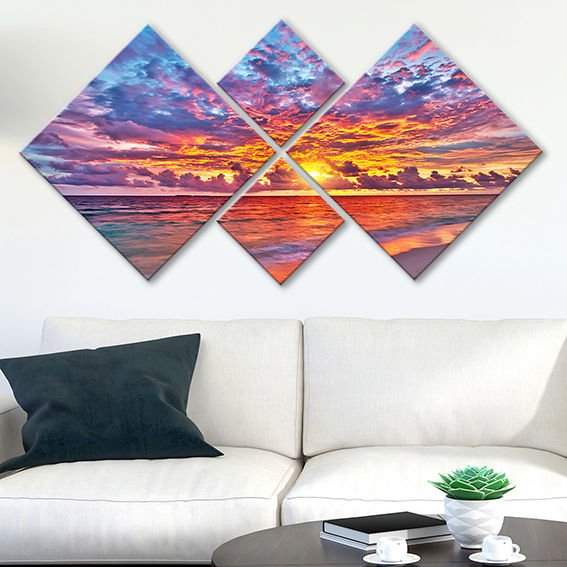 4 Parçalı Mdf Tablo