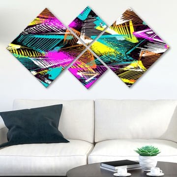 4 Parçalı Mdf Tablo
