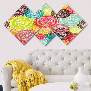 4 Parçalı Mdf Tablo