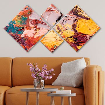 4 Parçalı Mdf Tablo