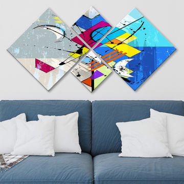 4 Parçalı Mdf Tablo