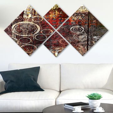 4 Parçalı Mdf Tablo